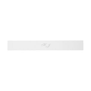 Bandeau De Faire-part Bandes ventrales "Initiales"