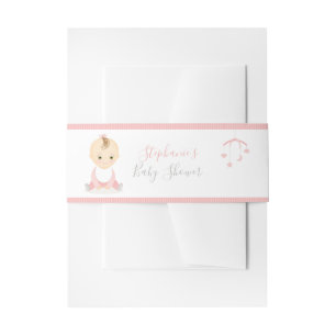 Bandeau De Faire-part Bébé mignon et son baby shower mobile