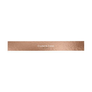 Bandeau De Faire-part Bel Aluminium-Effet rose d'or