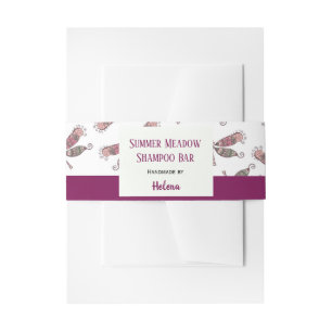 Bandeau De Faire-part Belle Dragonfly Shampoo Bar emballage de savon fai