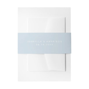 Bandeau De Faire-part BLAKELY Moderne Minimaliste Dusty Blue Beach Maria