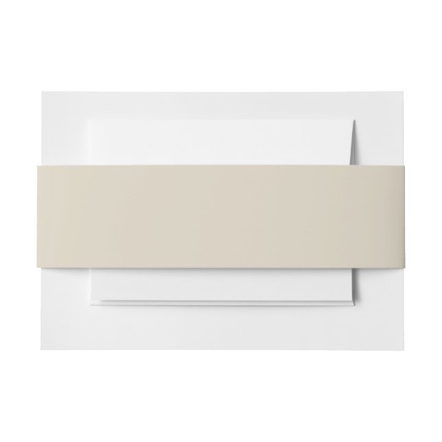 Bandeau De Faire-part Blancs solides beige blanc (Devant Example)