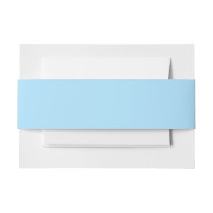 Bandeau De Faire-part Bleu Glacé Uni Classique Élégant