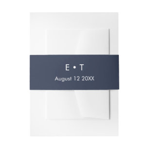Bandeau De Faire-part bleu marine