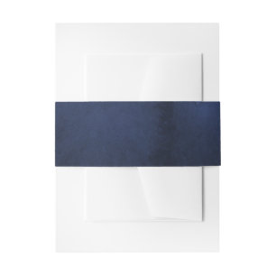 Bandeau De Faire-part Bleu marine aquarelle