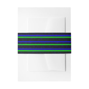 Bandeau De Faire-part Bleu Noir Grandes Vertes