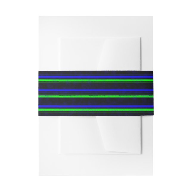 Bandeau De Faire-part Bleu Noir Grandes Vertes (Devant example)