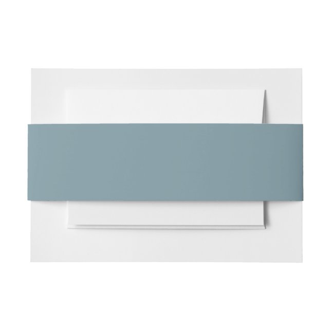 Bandeau De Faire-part Bleu Pierre Couleur Uni (Devant Example)