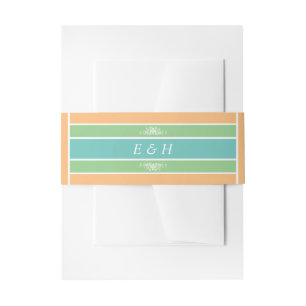 Bandeau De Faire-part Bloc pastel moderne - Couleurs tropicales - Mariag