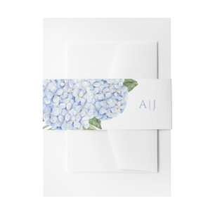 Bandeau De Faire-part Blue Hydrangea Fleurs Mariage personnalisé