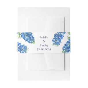 Bandeau De Faire-part Bluebonnets Fleurs Bleues Texas Mariage élégant