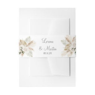 Bandeau De Faire-part Boho Faire-part de mariage Belly Band