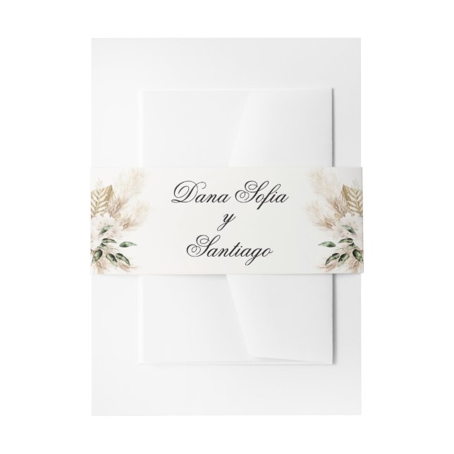 Bandeau De Faire-part Boho Mariage espagnol (Devant example)