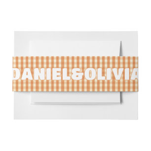 Bandeau De Faire-part Boho Retro Super coloré Wavy Mariage