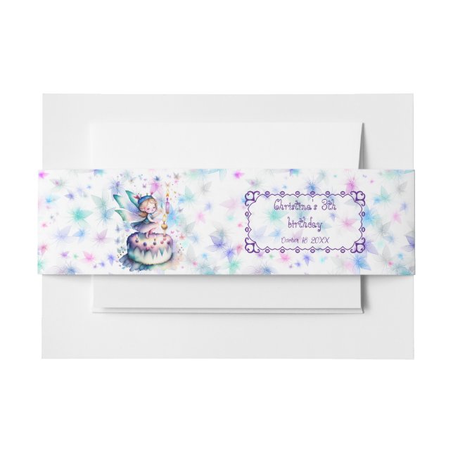 Bandeau De Faire-part Bonne fête d'anniversaire 01 (Devant Example)