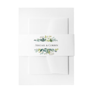 Bandeau De Faire-part Bouquet de verdure de jardin personnalisé