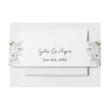 Bouquet floral élégant noir et blanc Moderne