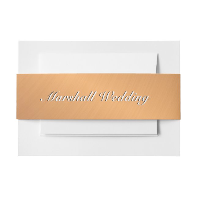 Bandeau De Faire-part Brin cuivre (Devant Example)