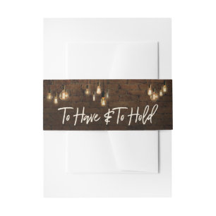 Bandeau De Faire-part Briques Industrielles Edison Luminaires À Avoir Et