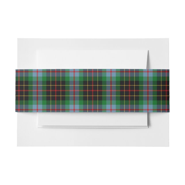 Bandeau De Faire-part Brodie Hunting Scottish Tartan Belly Band (Devant Example)