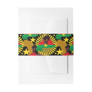 Bandeau De Faire-part Burkina Faso Carte, drapeau et première révolution