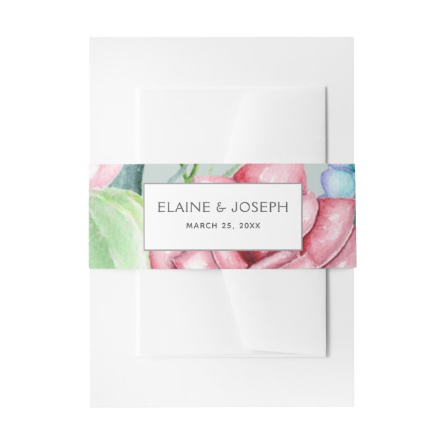 Bandeau De Faire-part Cactus rustique Succulent Rose Floral (Devant example)