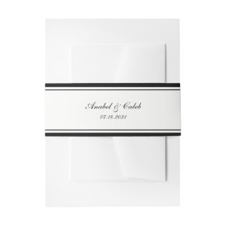 Bandeau De Faire-part Cadre de mariage élégant classique bordure