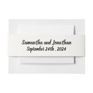 Bandeau De Faire-part Cadre Or avec de jolies fleurs