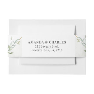 Bandeau De Faire-part Cadre Or & Folithe Moderne