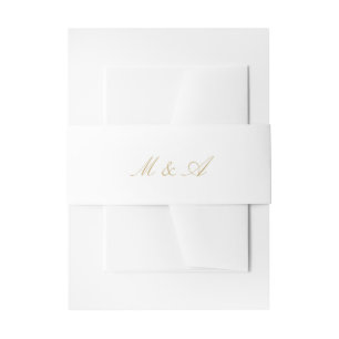 Bandeau De Faire-part Calligraphie blanche Faire-part de mariage Belly