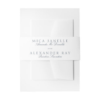 Bandeau De Faire-part Calligraphie classique de la Marine Mariage offici