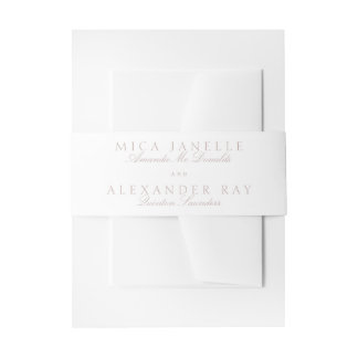 Bandeau De Faire-part Calligraphie classique Mariage rose formel