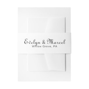 Bandeau De Faire-part Calligraphie classique minimaliste Mariage