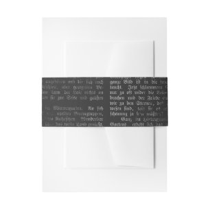 Bandeau De Faire-part Calligraphie gothique vintage