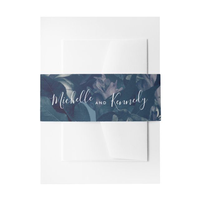 Bandeau De Faire-part Calligraphie Marine Antique Bouquet Mariage (Devant example)