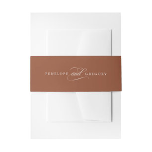 Bandeau De Faire-part Calligraphie moderne intemporelle noir & blanc mar