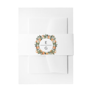 Bandeau De Faire-part Calliope - Aquarelle Orange Blossom Citrus