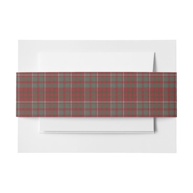 Bandeau De Faire-part Cameron Lochiel Scottish Tartan (Devant Example)