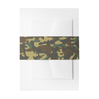 Bandeau De Faire-part Camouflage forestier