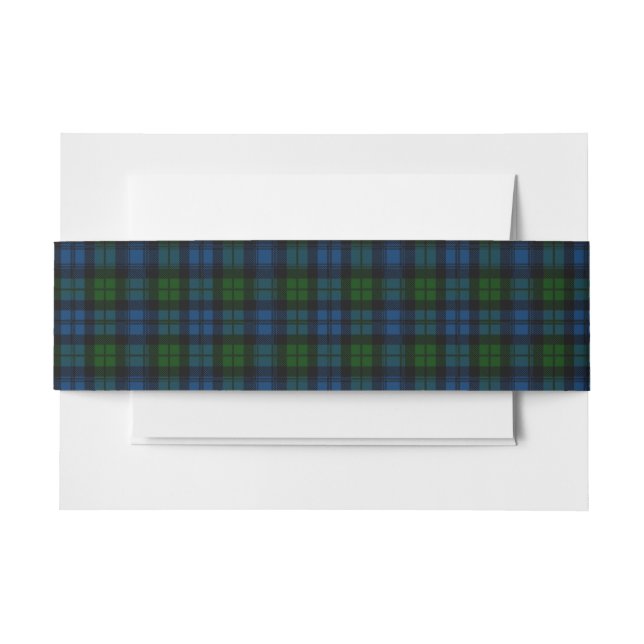 Bandeau De Faire-part Campbell Scottish Tartan Belly Band (Devant Example)