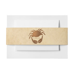 Bandeau De Faire-part Cancer Crabe Zodiaque