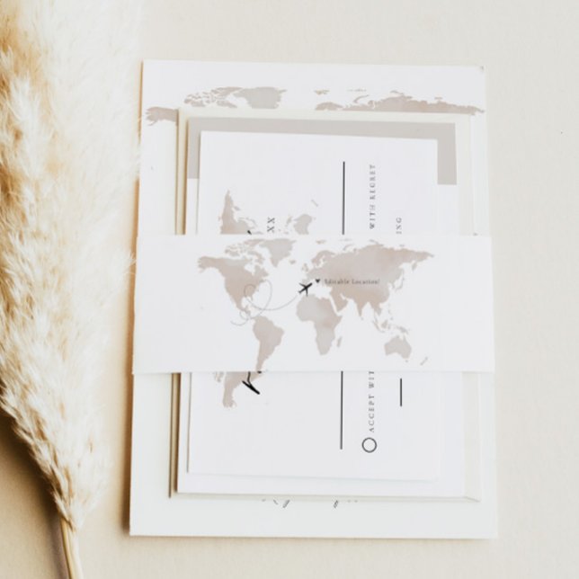 Bandeau De Faire-part CARMEN Voyage Mariage à thème Destination Mariage (Créateur téléchargé)