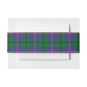 Bandeau De Faire-part Carmichael Scottish Tartan Belly Band