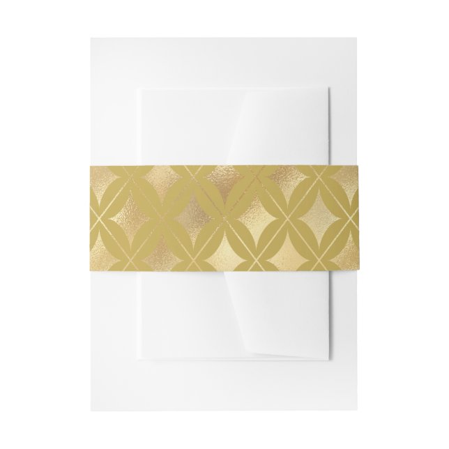 Bandeau De Faire-part Carnaval d'or Diamants Arlequin   (Devant example)