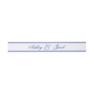 Bandeau De Faire-part Carton d'invitation de mariage floral bleu élégant