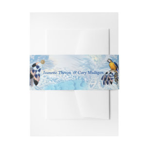 Bandeau De Faire-part Catcher de rêve bleu exotique stationnaire