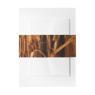Bandeau De Faire-part Cèdre texturé en écorce de bois