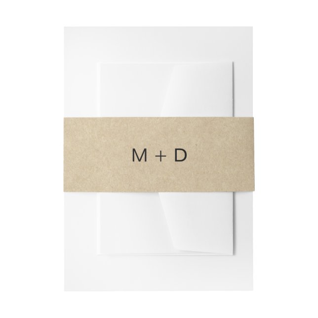 Bandeau De Faire-part Ceinture ventrale de mariage rustique (Devant example)