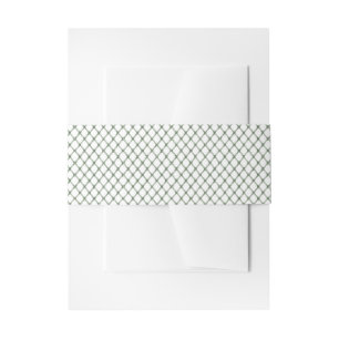 Bandeau De Faire-part Ceinture ventrale en treillis de bambou vert aquar