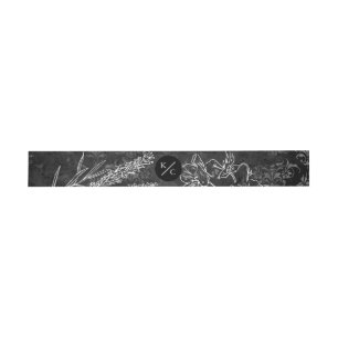 Bandeau De Faire-part Ceinture ventrale Fleur sauvage Goth Glam